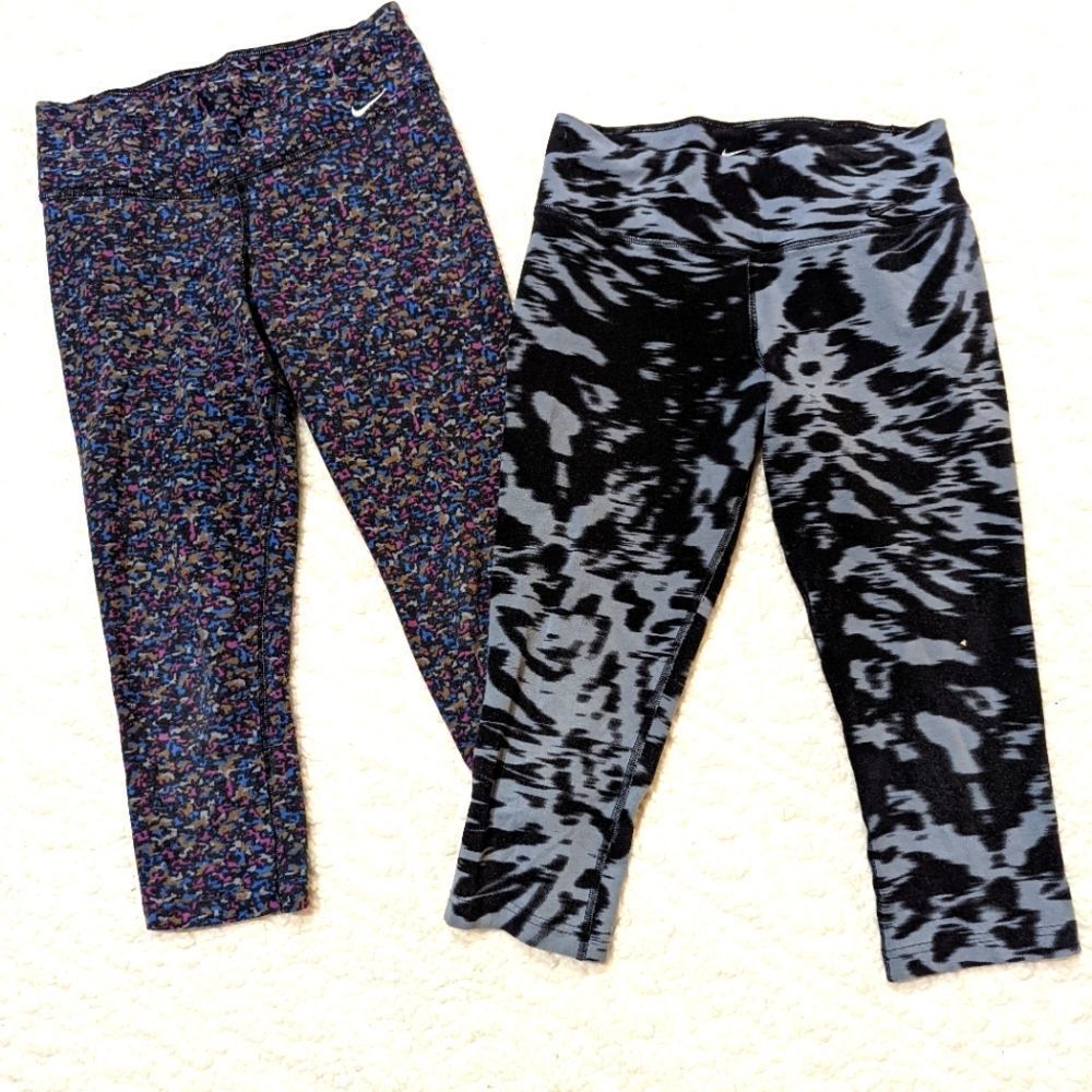 🌷Set of Women's Small Nike DRI Fit Crop Leggings size small